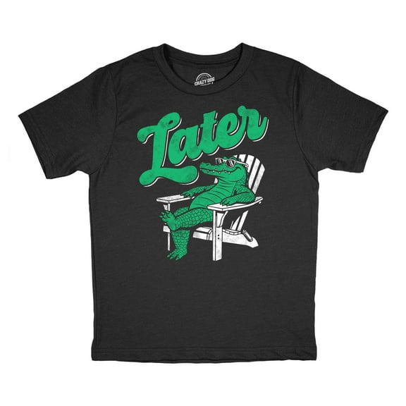 Youth Funny T Shirts Later Gator Sarcastic Alligator Graphic Novelty Tee For Kids
