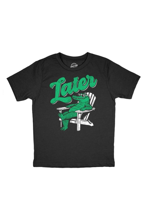Youth Funny T Shirts Later Gator Sarcastic Alligator Graphic Novelty Tee For Kids