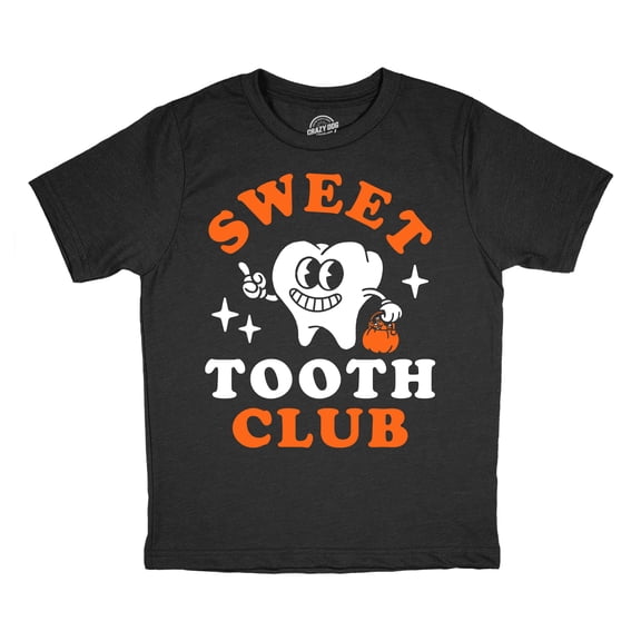 Youth Funny T Shirts Sweet Tooth Club Halloween Tee For Kids