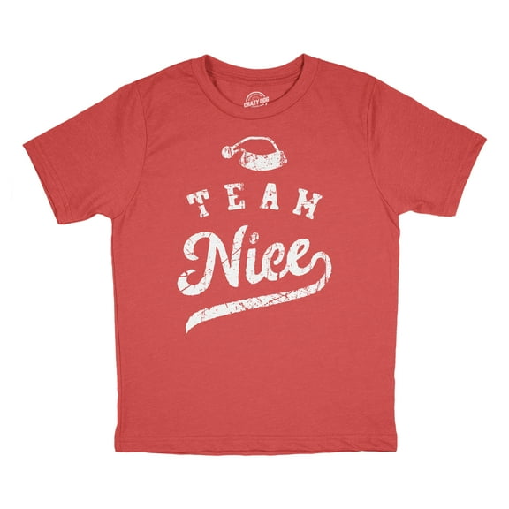 Youth Funny T Shirts Team Nice Sarcastic Christmas Graphic Novelty Tee For Kids