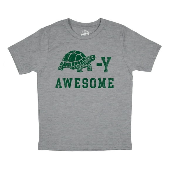 Youth Funny T Shirts Turtley Awesome Sarcastic Turtle Graphic Novelty Tee for Kids