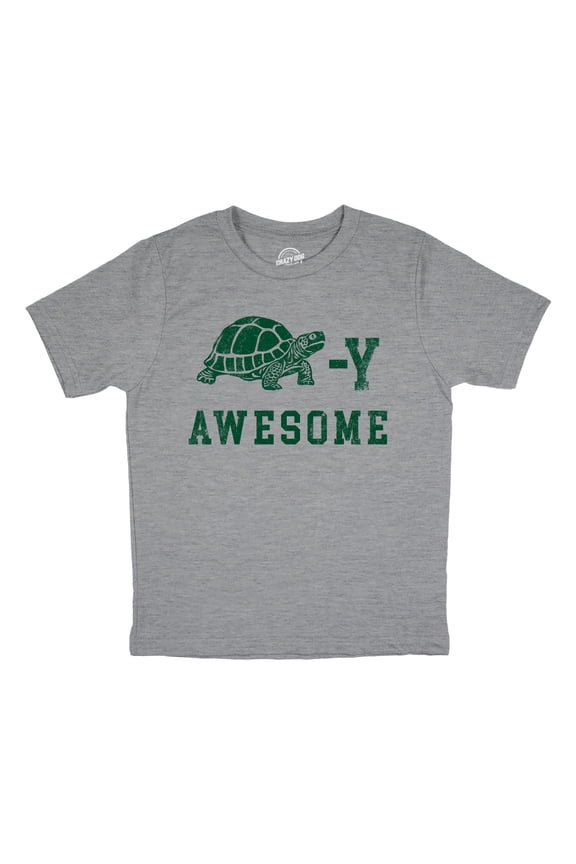 Youth Funny T Shirts Turtley Awesome Sarcastic Turtle Graphic Novelty Tee for Kids