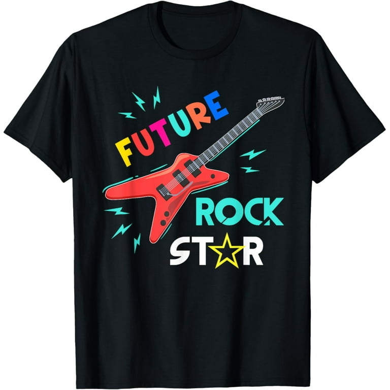 Rockstar Kids Tshirt Vintage Guitar Tshirt