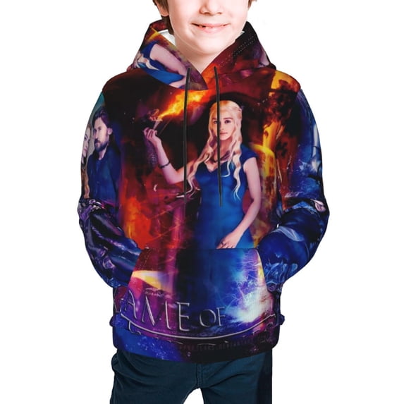 Youth Game Of Thrones Hoodies 3d Printed Pullover Hooded Sweatshirt With Pocket For Boys Girls