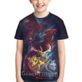 thumbnail image 1 of Youth Game Of Thrones T-Shirt 3d Printed Crewneck Graphic Short Sleeve Tees For Boys Girls, 1 of 7