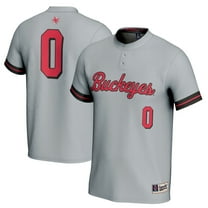 Youth GameDay Greats #0 Gray Ohio State Buckeyes Softball Lightweight Fashion Jersey