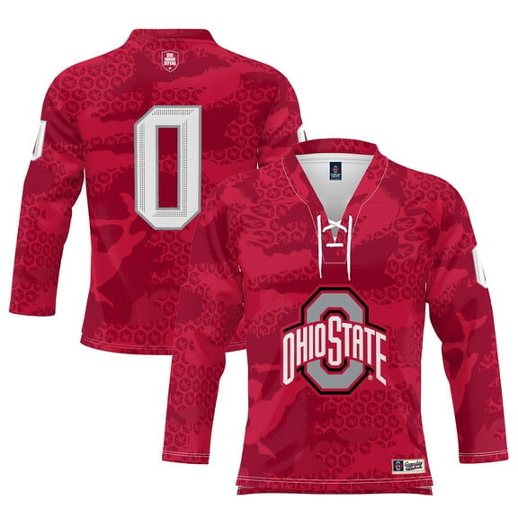 Youth GameDay Greats #0 Scarlet Ohio State Buckeyes Ice Hockey Jersey