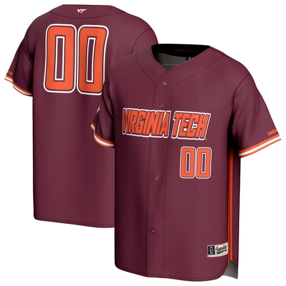 Youth GameDay Greats #00 Maroon Virginia Tech Hokies Lightweight Collegiate Baseball Fashion Jersey