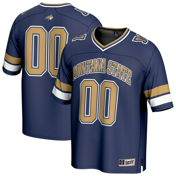 Youth GameDay Greats #00 Navy Montana State Bobcats Collegiate Football Fashion Jersey