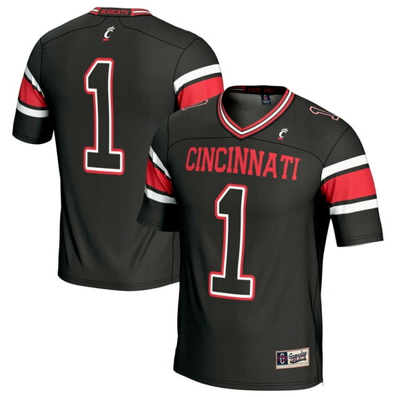 Youth GameDay Greats #1 Black Cincinnati Bearcats Lightweight Football Fashion Jersey