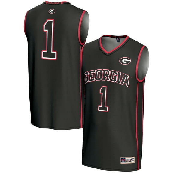 Youth GameDay Greats #1 Black Georgia Bulldogs Lightweight Basketball Jersey