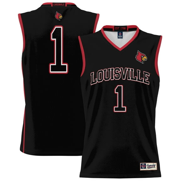 Youth GameDay Greats #1 Black Louisville Cardinals Lightweight Basketball Jersey