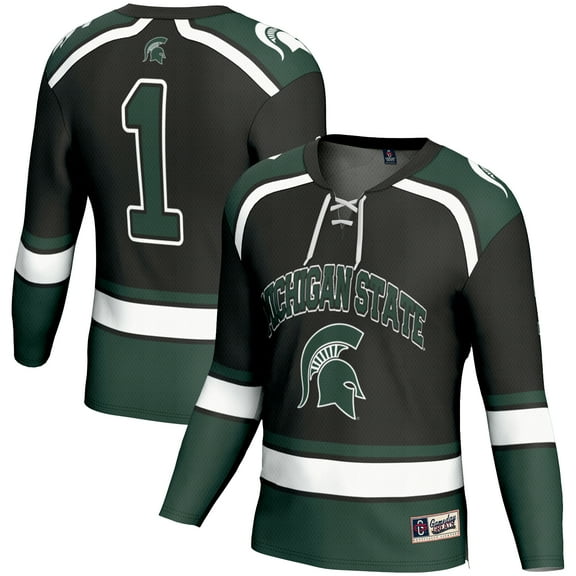 Youth GameDay Greats #1 Black Michigan State Spartans Hockey Jersey