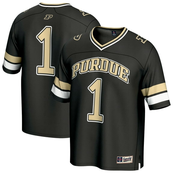 Youth GameDay Greats #1 Black Purdue Boilermakers Collegiate Football Fashion Jersey