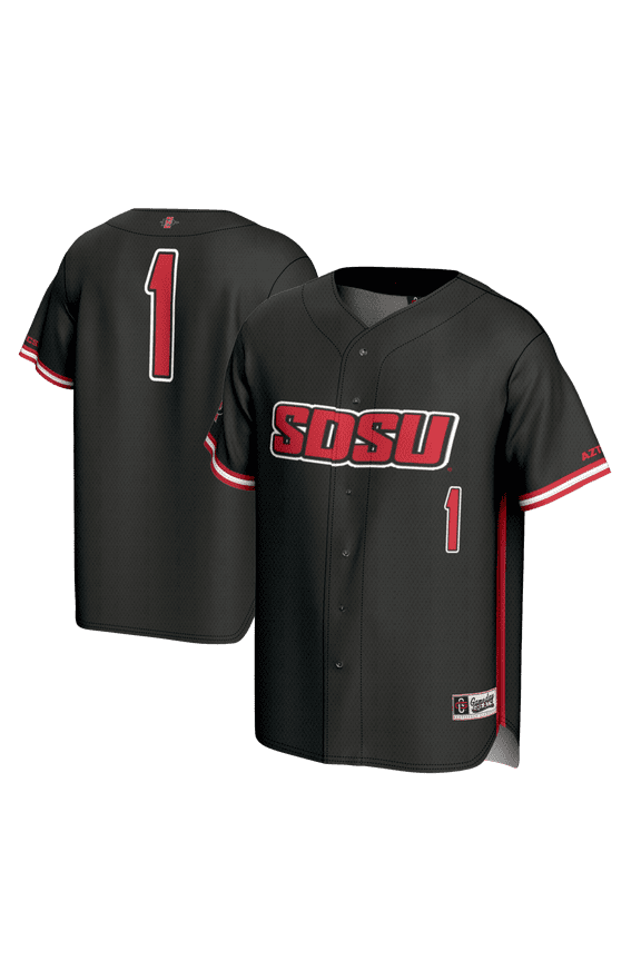 Youth GameDay Greats #1 Black San Diego State Aztecs Lightweight Baseball Fashion Jersey