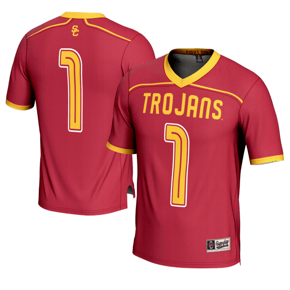 Youth GameDay Greats #1 Cardinal USC Trojans Lightweight Lacrosse Fashion Jersey