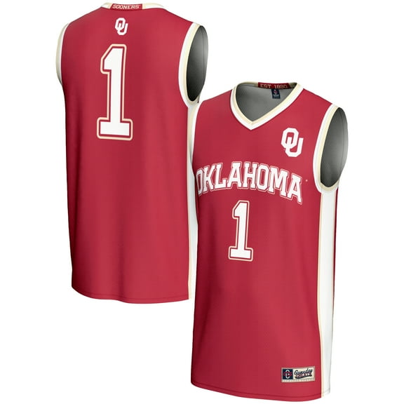 Youth GameDay Greats #1 Crimson Oklahoma Sooners Lightweight Basketball Jersey