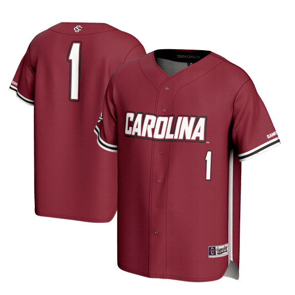 Youth GameDay Greats #1 Garnet South Carolina Gamecocks Lightweight Baseball Fashion Jersey