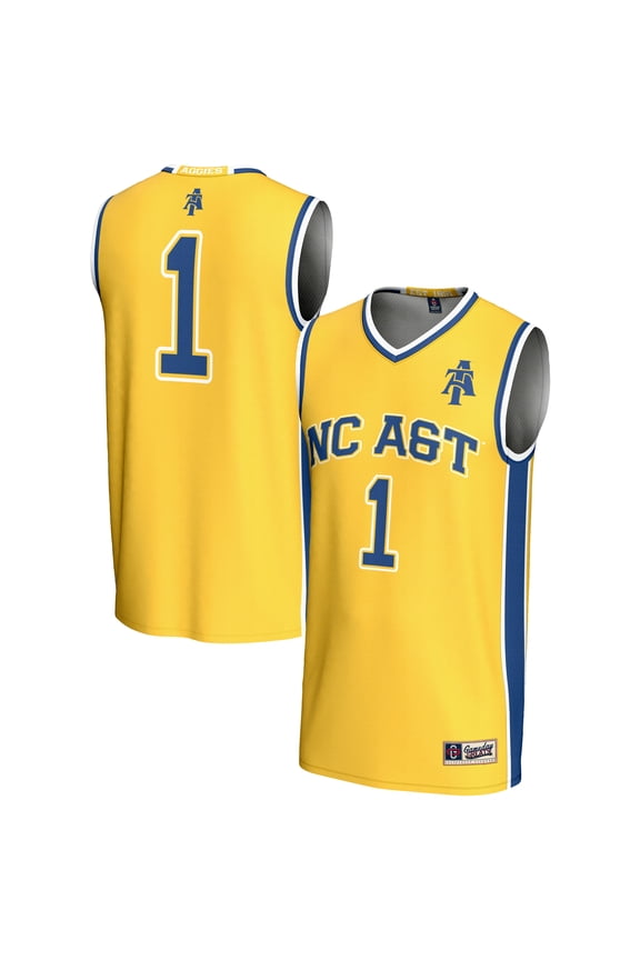 Youth GameDay Greats #1 Gold North Carolina A&T Aggies Lightweight Basketball Jersey