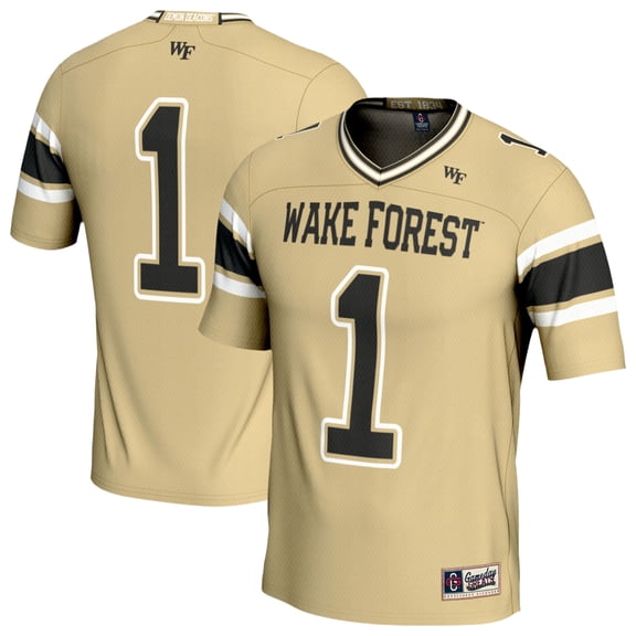 Youth GameDay Greats #1 Gold Wake Forest Demon Deacons Lightweight Football Fashion Jersey