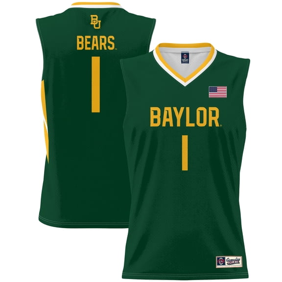 Unisex GameDay Greats #1 Green Baylor Bears Lightweight Basketball Jersey