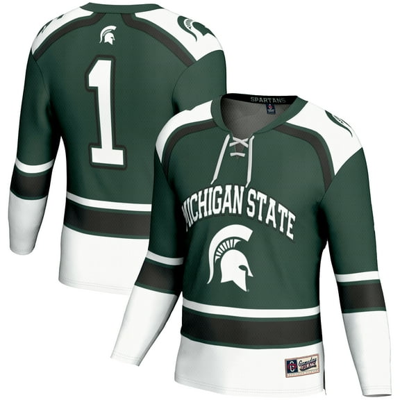 Youth GameDay Greats #1 Green Michigan State Spartans Hockey Jersey