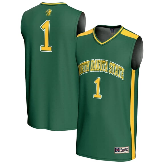 Youth GameDay Greats #1 Green NDSU Bison Lightweight Basketball Fashion Jersey