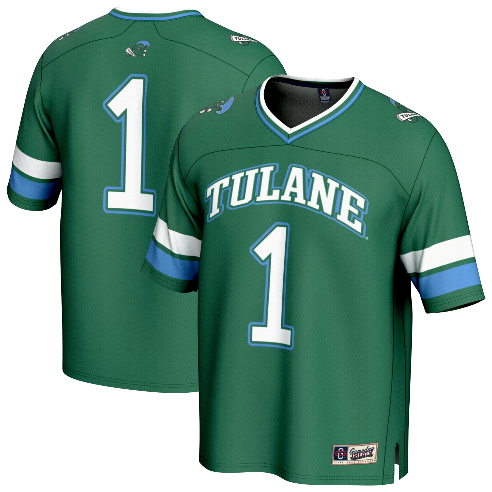 Youth GameDay Greats 1 Green Tulane Green Wave Collegiate Football