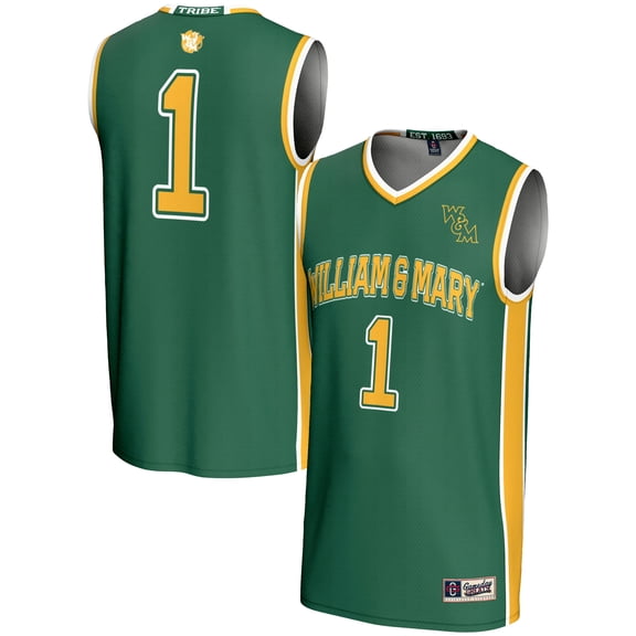 Youth GameDay Greats #1 Green William & Mary Tribe Lightweight Basketball Jersey