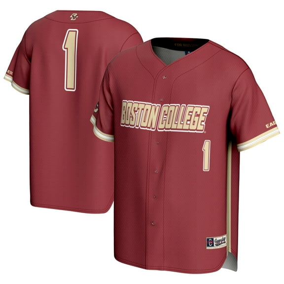 Youth GameDay Greats #1 Maroon Boston College Eagles Lightweight Baseball Fashion Jersey