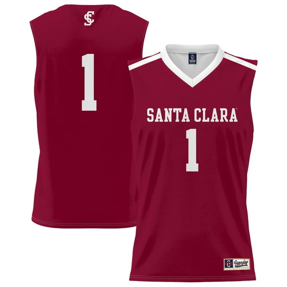 Youth GameDay Greats #1 Maroon Santa Clara Broncos Lightweight Collegiate Basketball Fashion Jersey