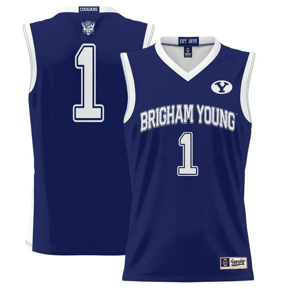 Youth GameDay Greats #1 Navy BYU Cougars Lightweight Basketball Jersey