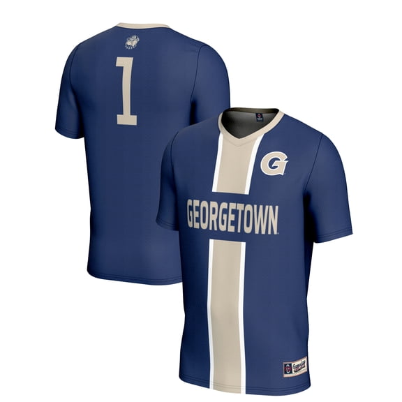 Youth GameDay Greats #1 Navy Georgetown Hoyas Lightweight Soccer Jersey