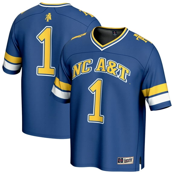 Youth GameDay Greats #1 Navy North Carolina A&T Aggies Lightweight Collegiate Football Fashion Jersey