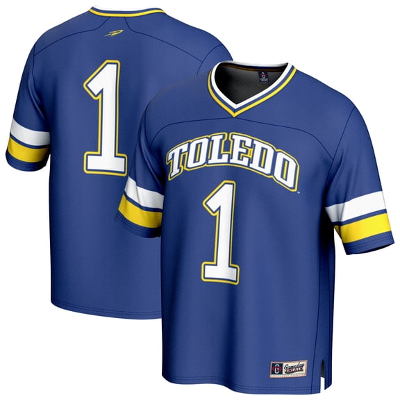 Youth GameDay Greats #1 Navy Toledo Rockets Lightweight Collegiate Football Fashion Jersey
