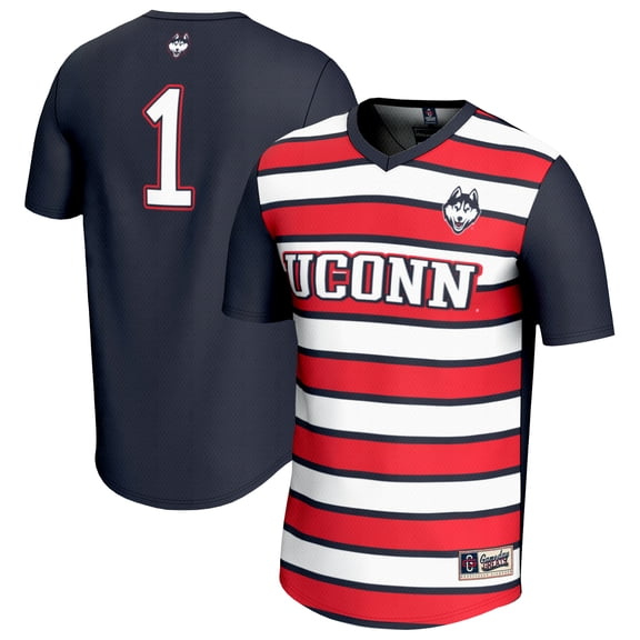 Youth GameDay Greats #1 Navy UConn Huskies Lightweight Soccer Fashion Jersey