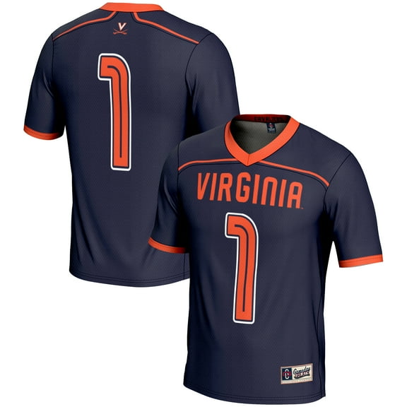 Youth  GameDay Greats #1 Navy Virginia Cavaliers Men's Lacrosse Lightweight Fashion Jersey