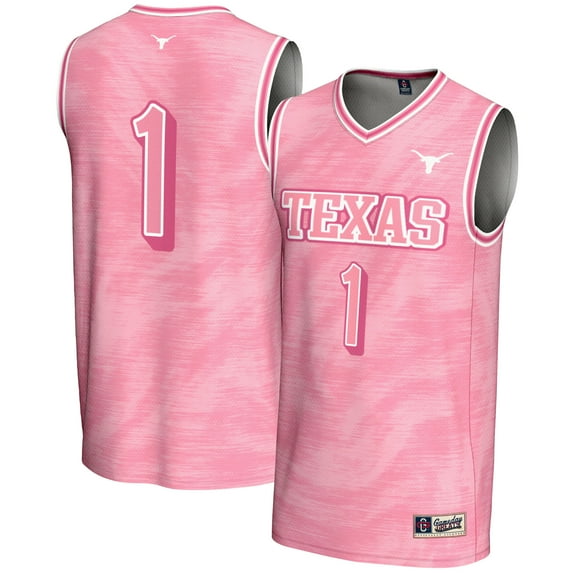 Youth GameDay Greats #1 Pink Texas Longhorns Lightweight Basketball Fashion Jersey