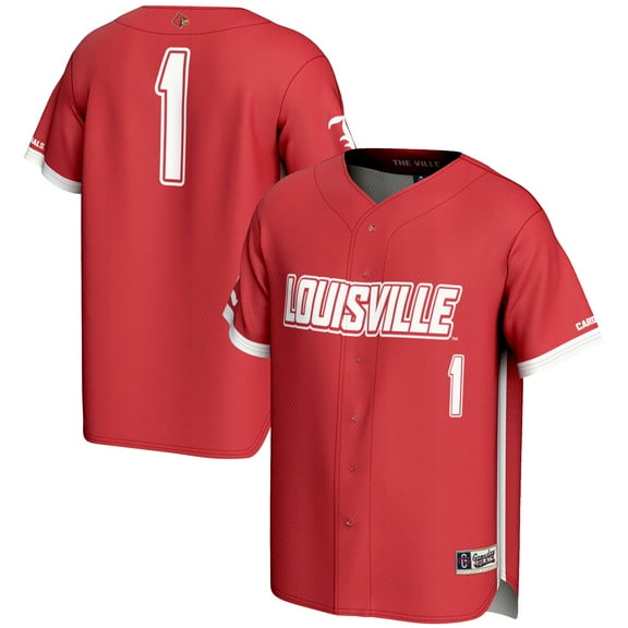 Youth GameDay Greats #1 Red Louisville Cardinals Lightweight Baseball Fashion Jersey