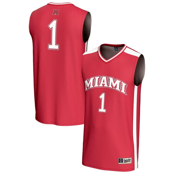 Youth GameDay Greats #1 Red Miami University RedHawks Lightweight Collegiate Basketball Fashion Jersey