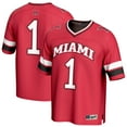 thumbnail image 1 of Unisex GameDay Greats #1 Red Miami University RedHawks Lightweight Collegiate Football Fashion Jersey, 1 of 4