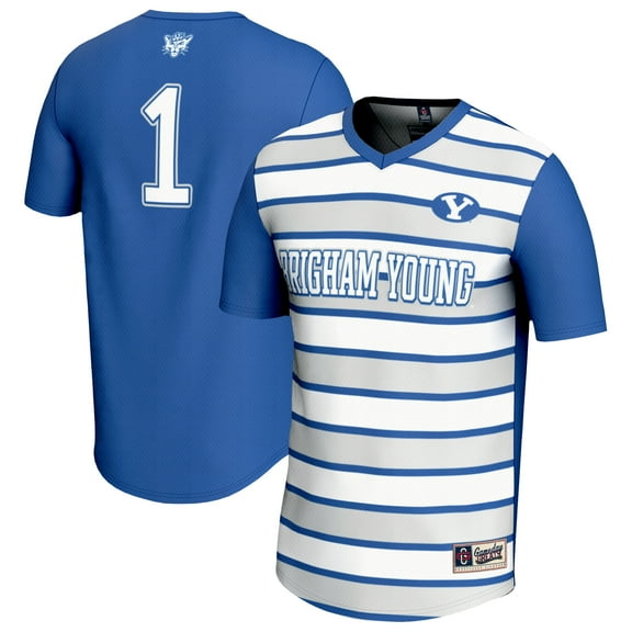 Youth GameDay Greats #1 Royal BYU Cougars Lightweight Soccer Fashion Jersey