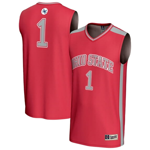 Unisex GameDay Greats #1 Scarlet Ohio State Buckeyes Lightweight Basketball Fashion Jersey