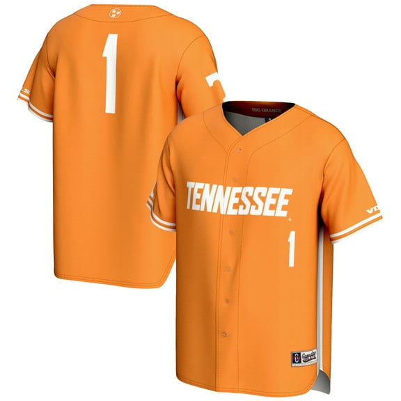 Youth GameDay Greats #1 Tennessee Orange Tennessee Volunteers Lightweight Baseball Jersey