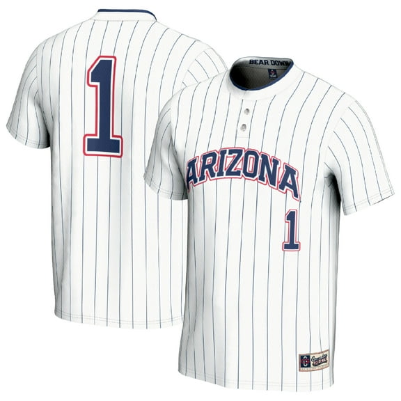 Youth GameDay Greats #1 White Arizona Wildcats Lightweight Softball Fashion Jersey
