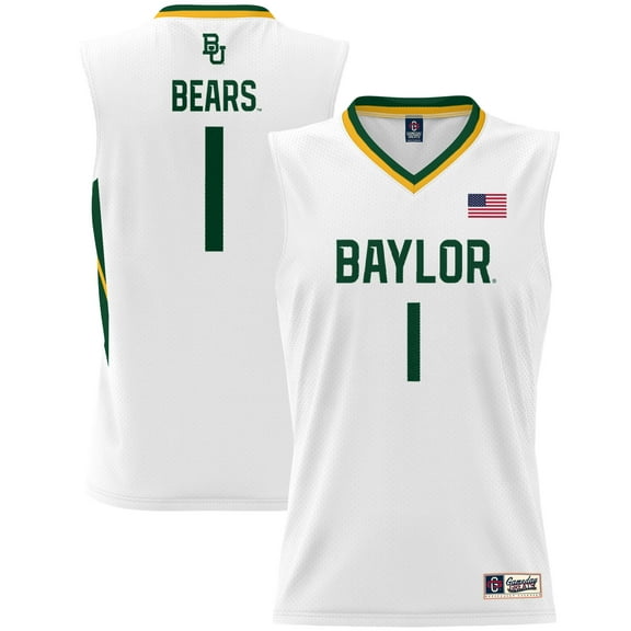 Youth GameDay Greats #1 White Baylor Bears Lightweight Basketball Jersey