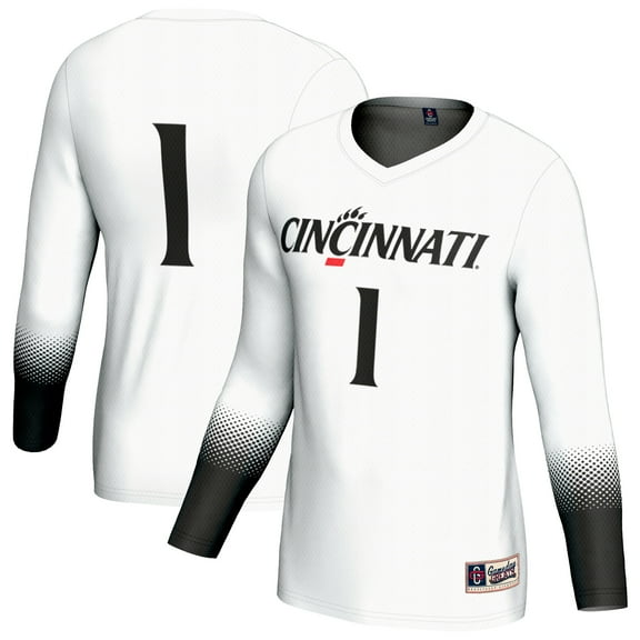 Youth GameDay Greats #1 White Cincinnati Bearcats Lightweight Collegiate Volleyball Fashion Jersey