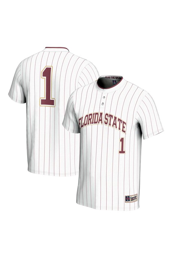 Youth GameDay Greats #1 White Florida State Seminoles Lightweight Softball Jersey