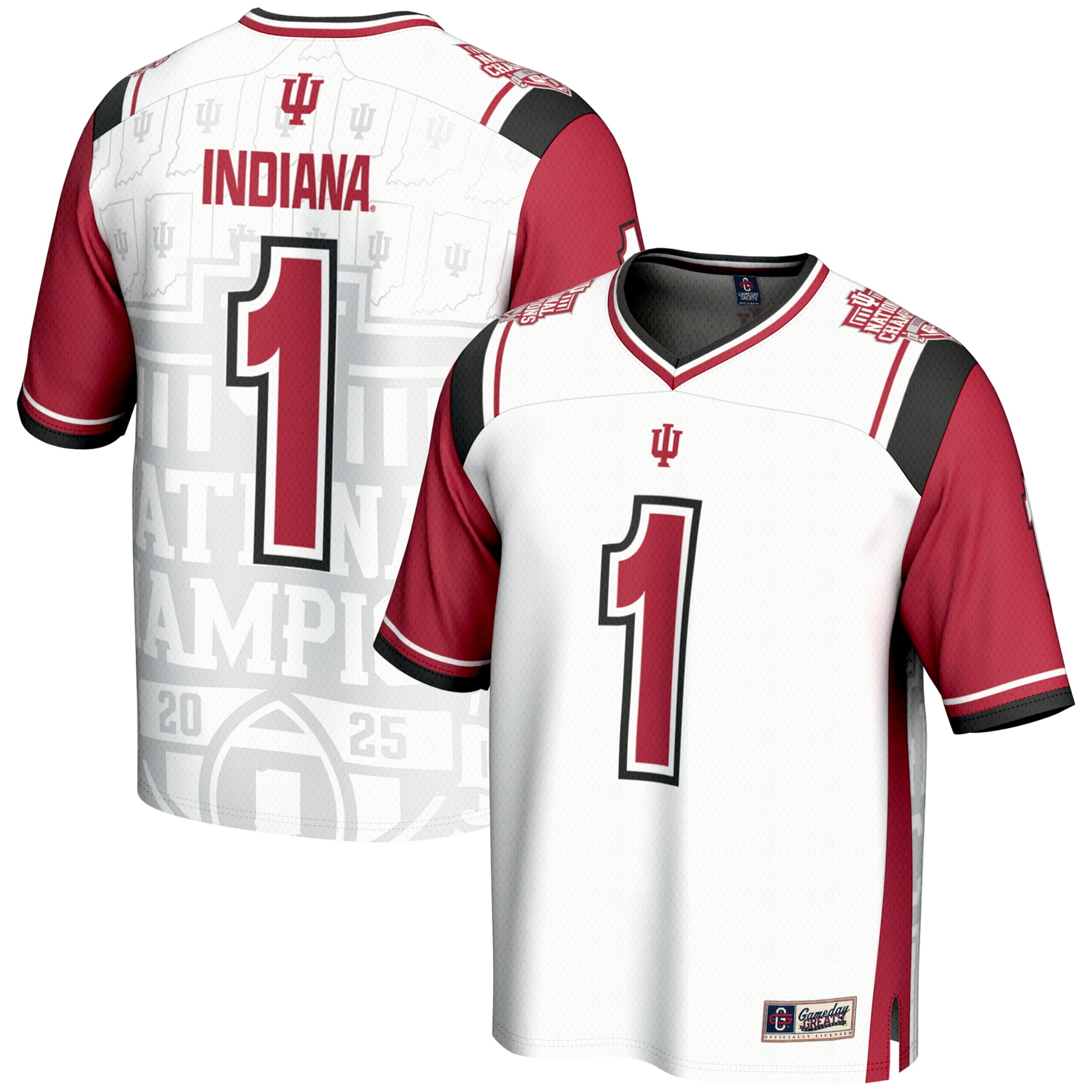 Youth GameDay Greats #1 White Indiana Hoosiers College Football Playoff 2025 National Champions Commemorative