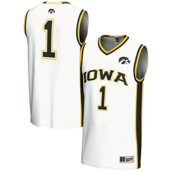 Youth GameDay Greats #1 White Iowa Hawkeyes Lightweight Basketball Jersey